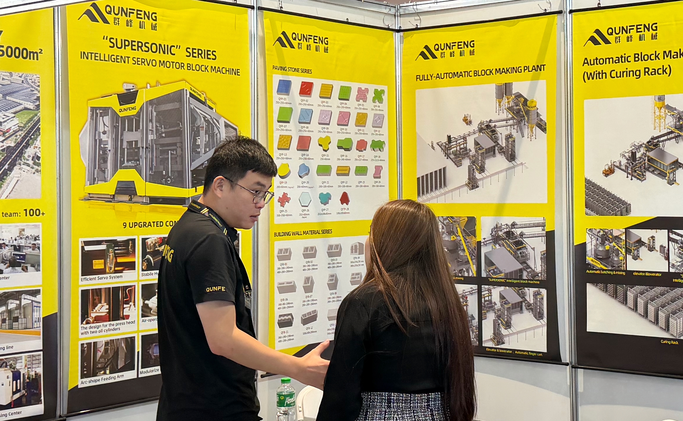 Leveraging its brand recognition in Southeast Asia, local building material clients proactively approached the company to learn about Qunfeng Machinery’s products. Tận dụng sự nhận diện thương hiệu của mình ở Đông Nam Á, các khách hàng vật liệu xây dựng địa phương đã chủ động tiếp cận công ty để tìm hiểu về các sản phẩm của Qunfeng Machinery.