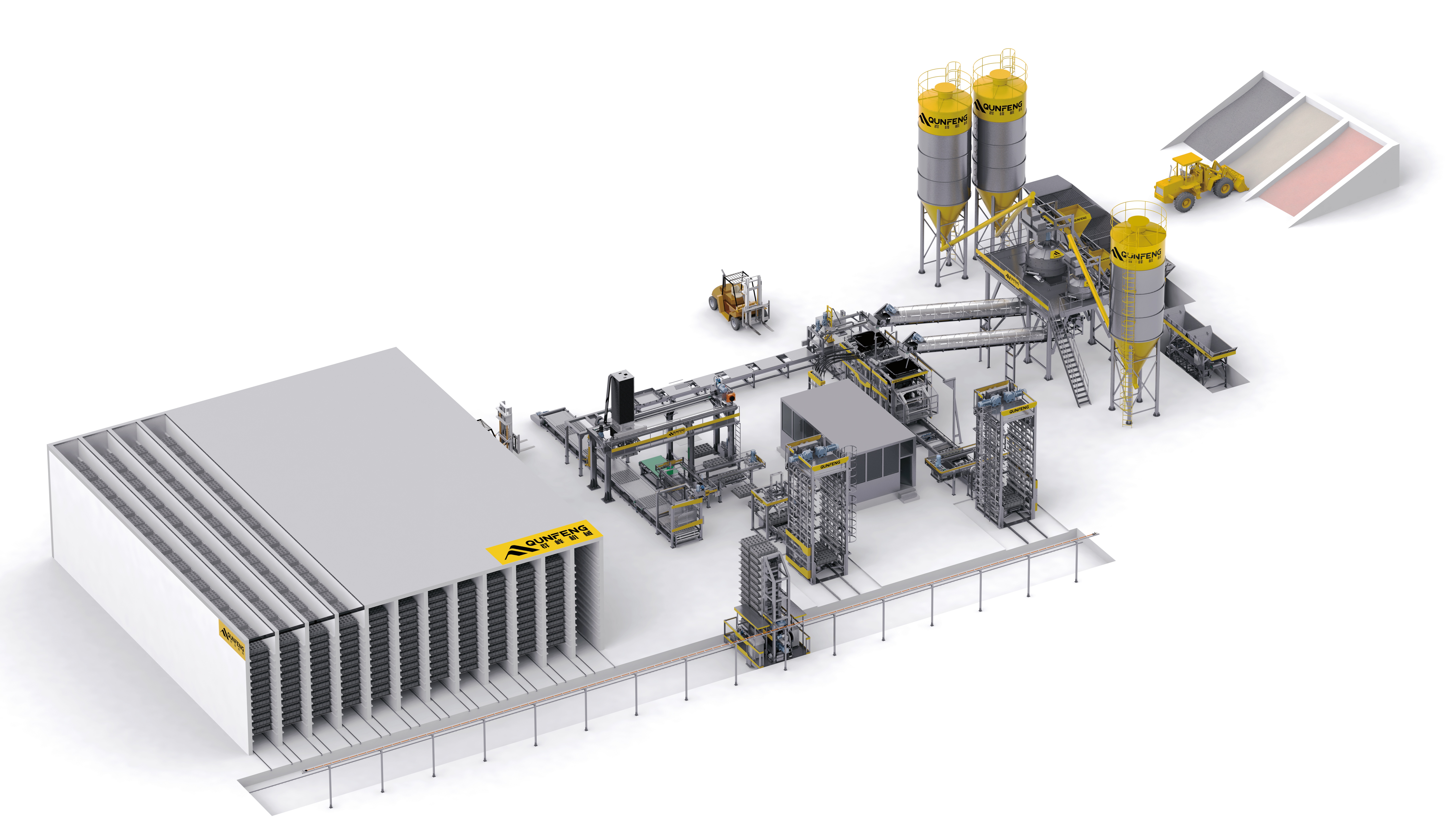 The industry’s most advanced intelligent concrete product production line Dây chuyền sản xuất sản phẩm bê tông thông minh tiên tiến nhất ngành
