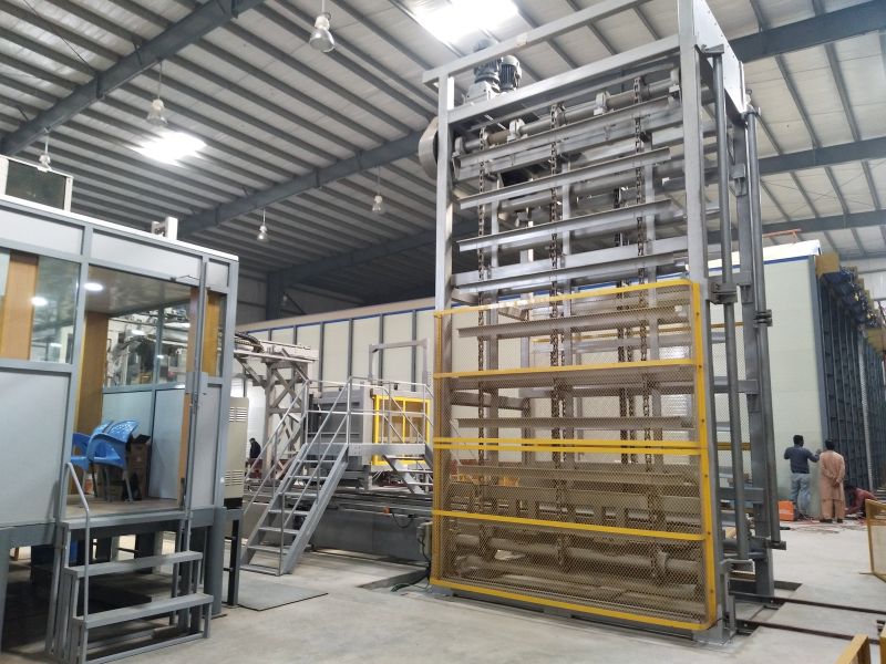 máy xếp đóng rắn của Dây chuyền sản xuất tạo khối hoàn toàn tự động siêu lớn của Pakistan