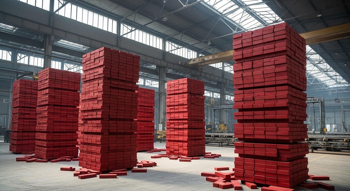 M&aacute;y sản xuất khối đỏ