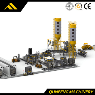 Dây chuyền sản xuất khối hoàn toàn tự động với giá bảo dưỡng