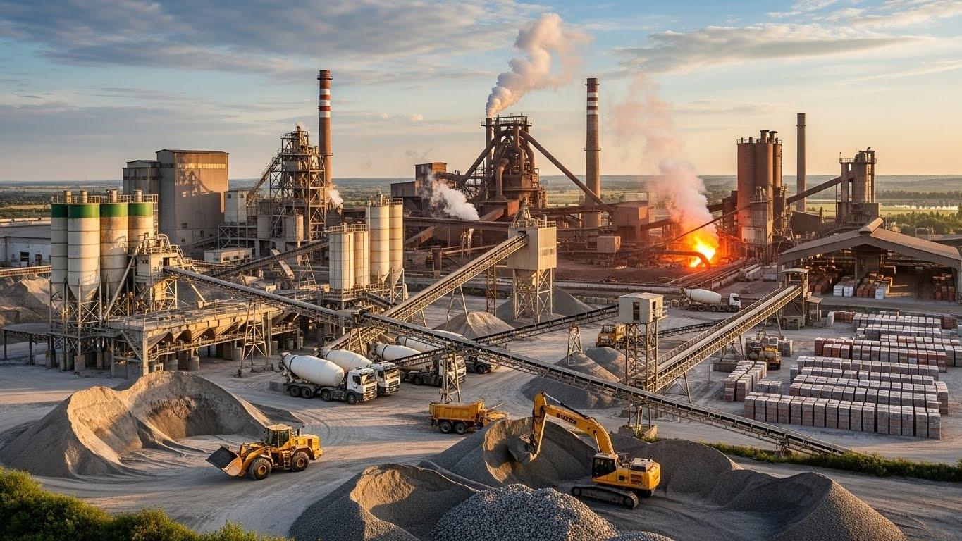 Máy sản xuất vật liệu xây dựng với công nghệ tự động hóa tiên tiến