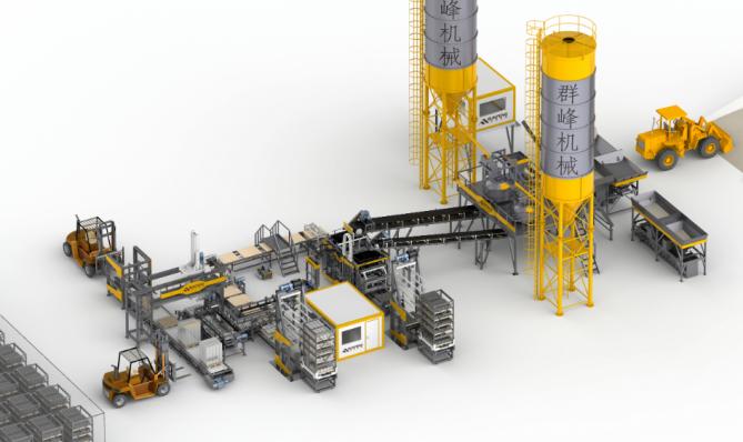 D&acirc;y chuyền sản xuất khối 