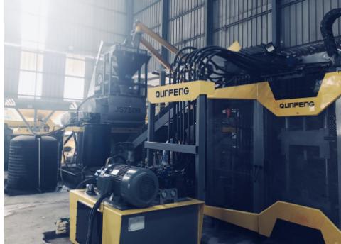 Hệ thống máy khối di động để sản xuất khối bê tông linh hoạt