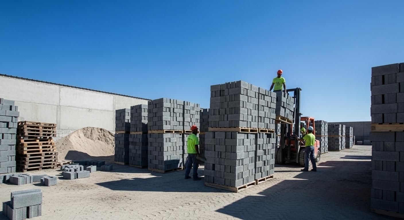 Máy sản xuất khối tự động dành cho máy lát cao cấp: Kiểm soát chiều cao ± 0,5mm